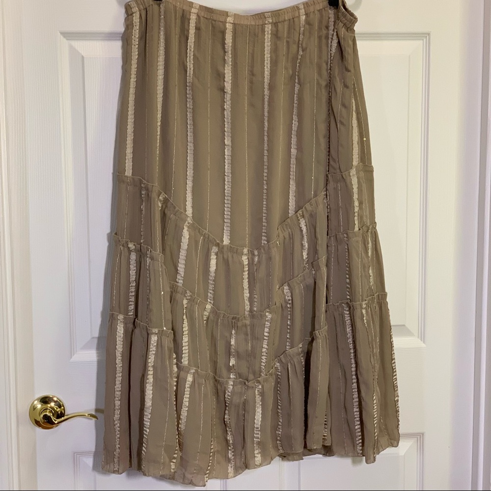 SELENE Sport Tan Maxi SkortSize 2X